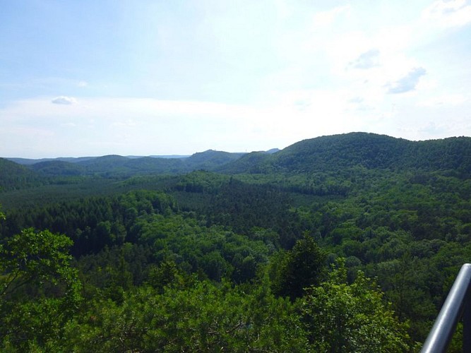 Vue depuis le château de Waldeck