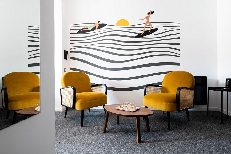 Hotel Urban style Biarritz Le Relais salon