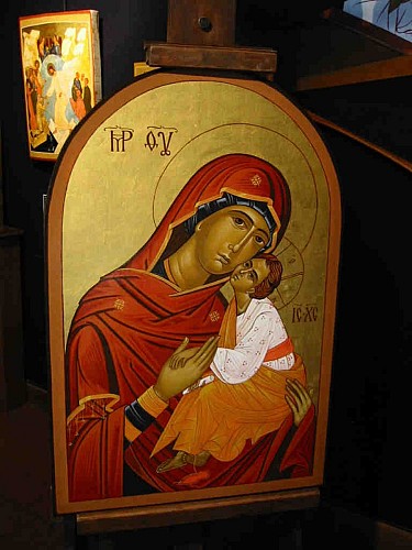 Centre-monastique-orthodoxe--Icone-vierge--Pere-Luc