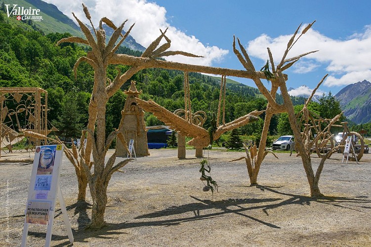 Sculptures sur Paille et Foin visibles tout l'été