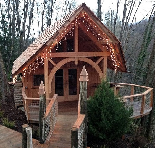 Cabane dans les arbres Domaine de Mieslot