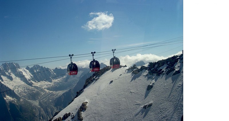 Seilbahn der Aiguille du Midi