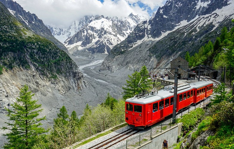 Mer de Glace et train du Montenvers