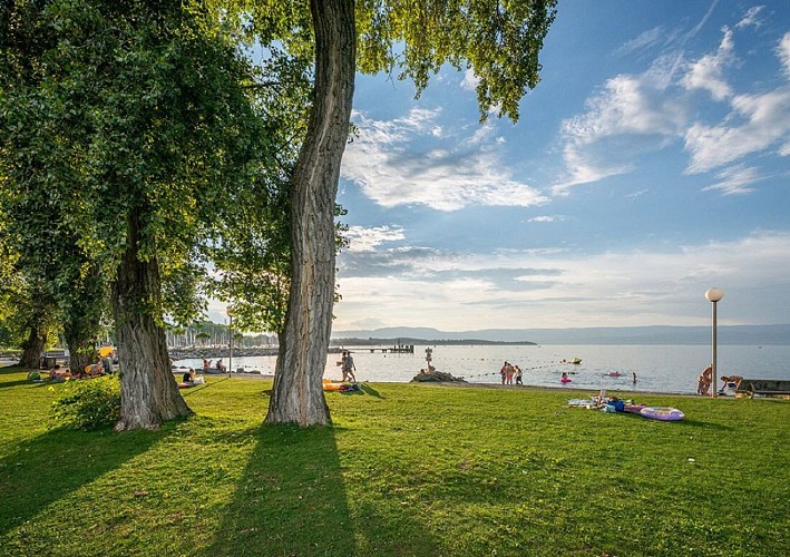 Strand von Sciez-sur-Léman