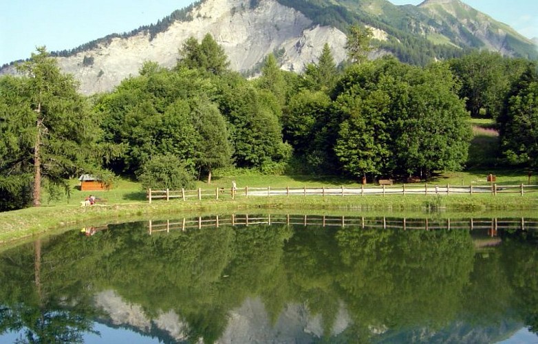 Plan d'eau und Bademöglichkeit in Albiez-le-Jeune