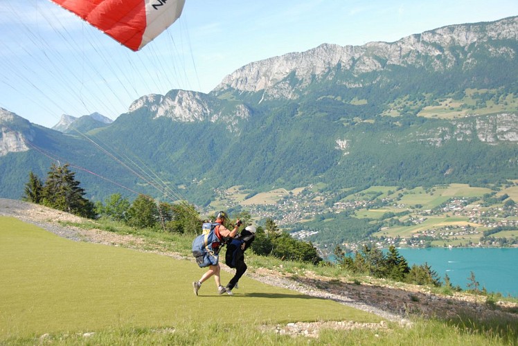 Take off: Montmin col de La Forclaz