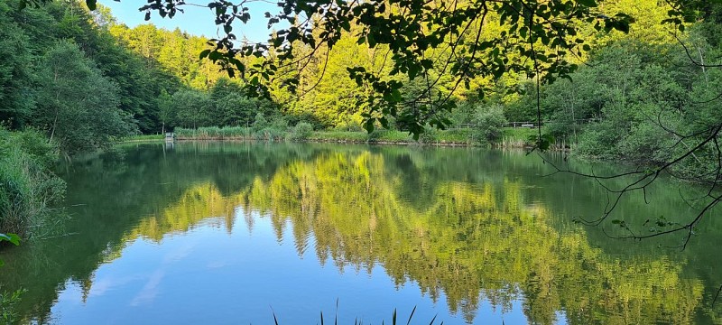 Fishing on Lac de la Crossetaz