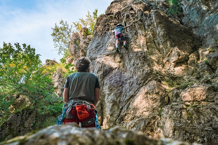Rocher du Glaisy climbing site