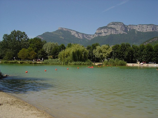 Artificial lake & beach
