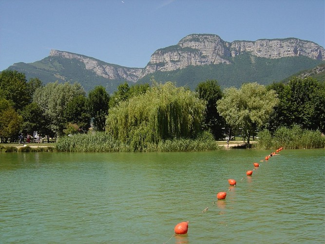 Artificial lake & beach