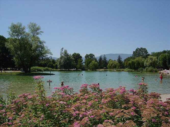 Artificial lake & beach