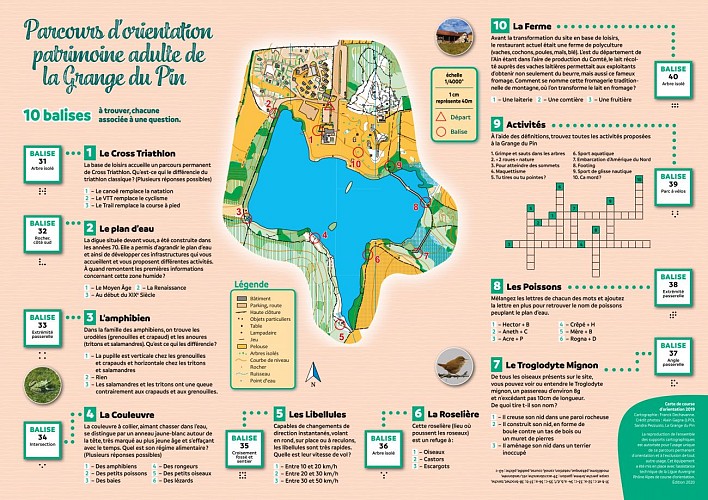 Orientation course "Adult Heritage" at the Grange du Pin