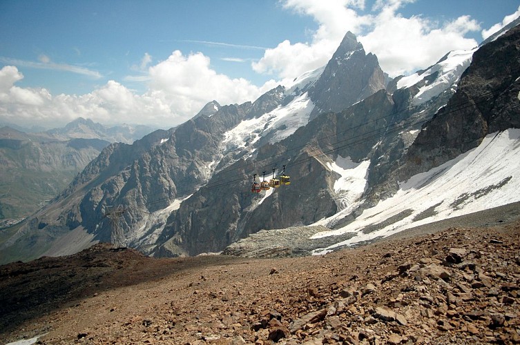 Bergbahnen von La Meije Gletscher