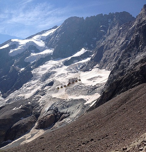 Teleféricos de los glaciares de La Meije