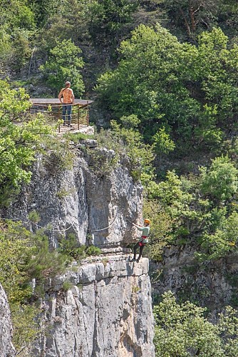 Via-ferrata des Gorges d'Agnielles (facile - AD)
