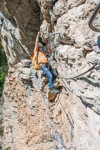 Via-ferrata des Gorges d'Agnielles (sportif)