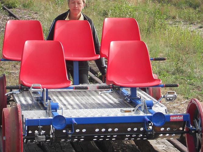 Pédalorail des Lacs à Nieudan