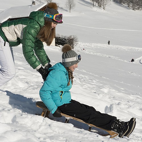 Sledging area La marmotte at Rosay