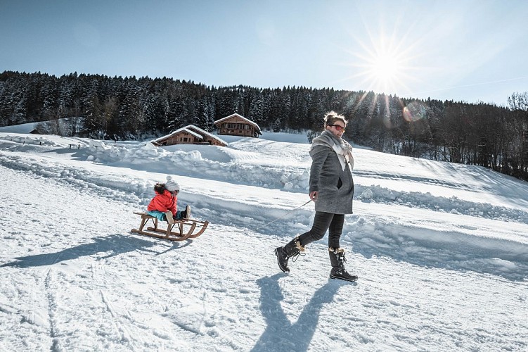 Sledging area La marmotte at Rosay