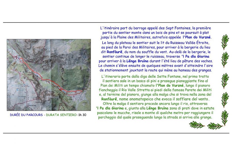 Sentier thématique des Granges de la Vallée Étroite