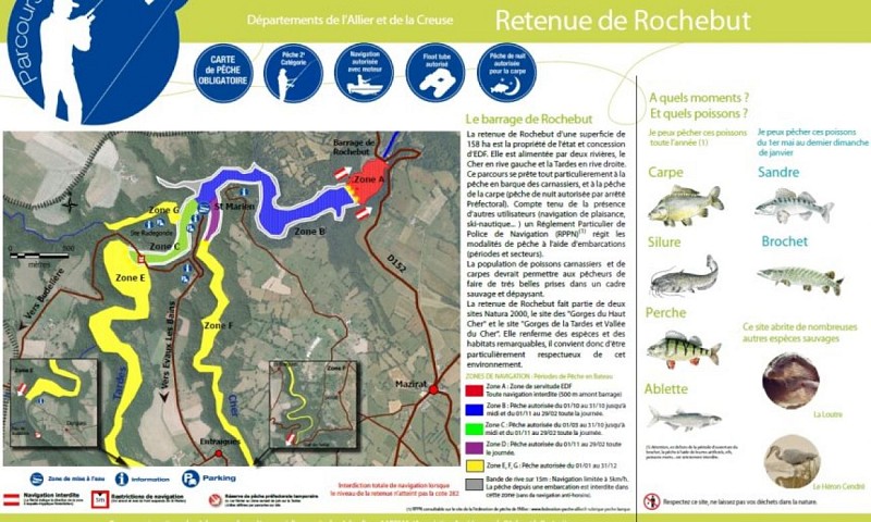 Pêche au barrage de Rochebut