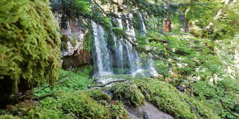 Aire pique-nique cascade du Biaguin - Le Falgoux