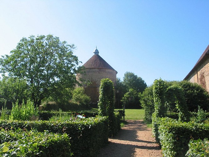 Dans le jardin médiéval de la Commanderie d'Arville