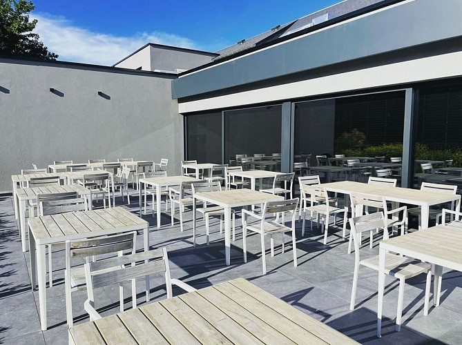 La Grange d'Hamois terrasse