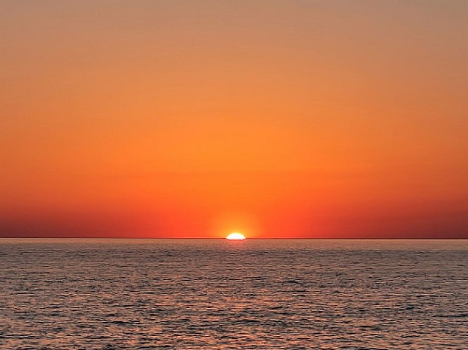 Balade en mer au coucher du soleil à bord de l'Evasion 3