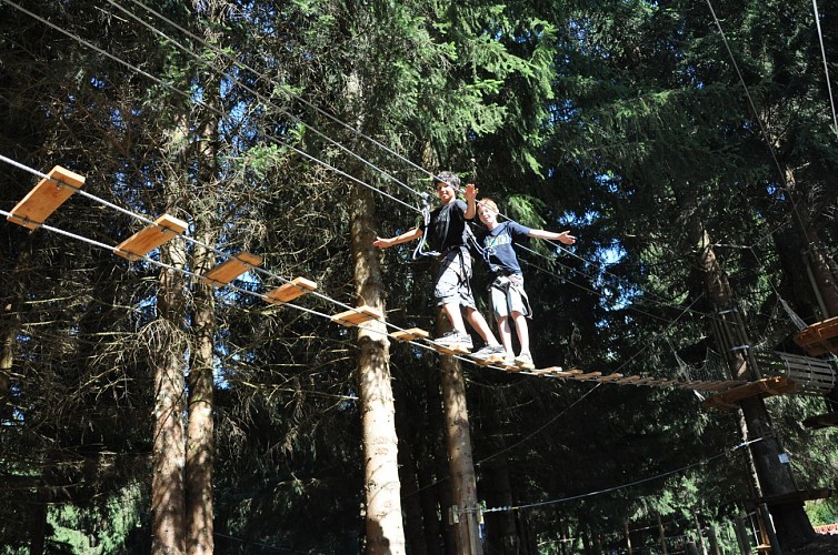 Parcours acrobatique forestier du Mont Favy