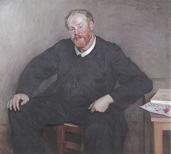 Portrait de Jacques Turbin (Charles Keller). Huile sur toile par Victor Prouvé