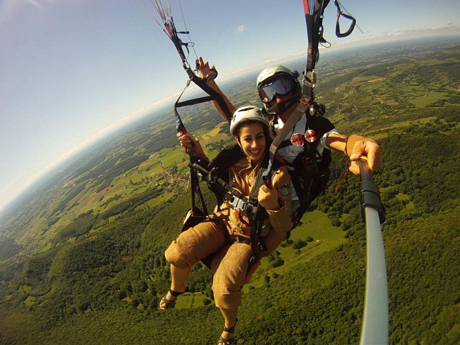 First flights in paragliding