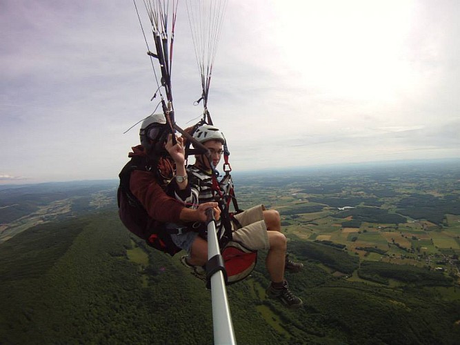 First flights in paragliding