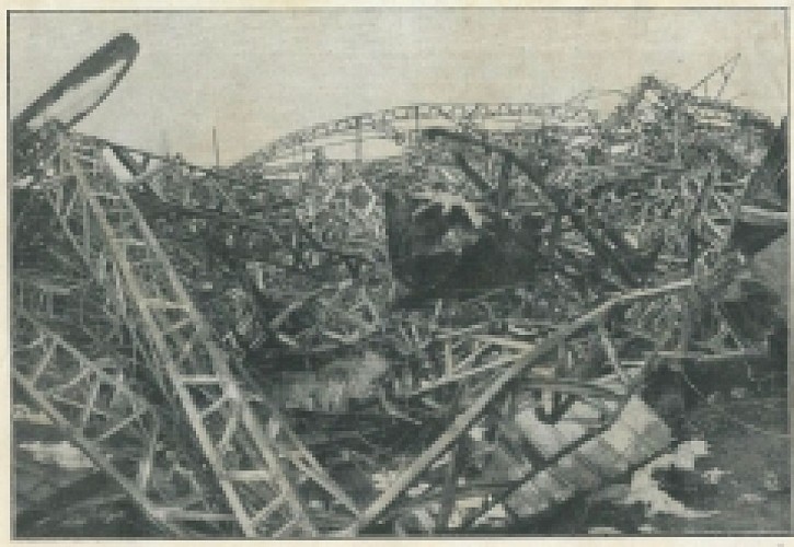 Zeppelin abattu le 21  février 1916