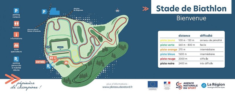 Biathlon stadium in Les Plans d'Hotonnes