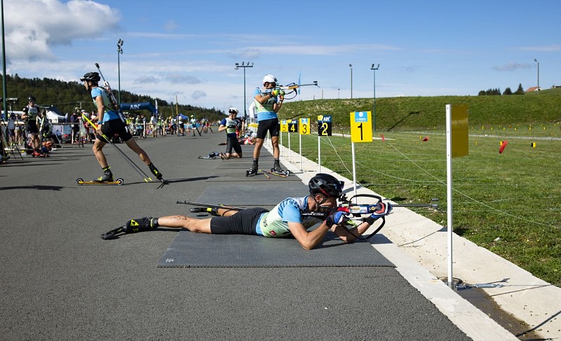 Biathlon stadium in Les Plans d'Hotonnes