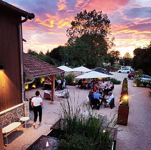 Terrasse soirée d'été