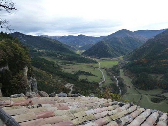 Vue sur la vallée du Boulc depuis Soubreroche