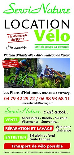 Servi'Nature : Verleih und Reparatur von Mountainbikes und E-Bikes