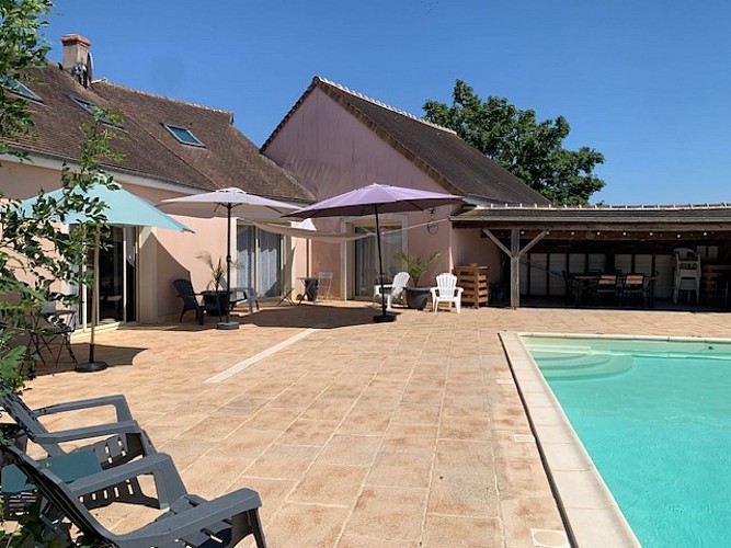 Aux Instants Partagés - Fontenay sur vegre Gite piscine 10