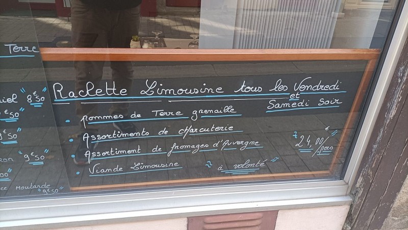 MENU - raclette à volonté à Saint-Léonard de Noblat