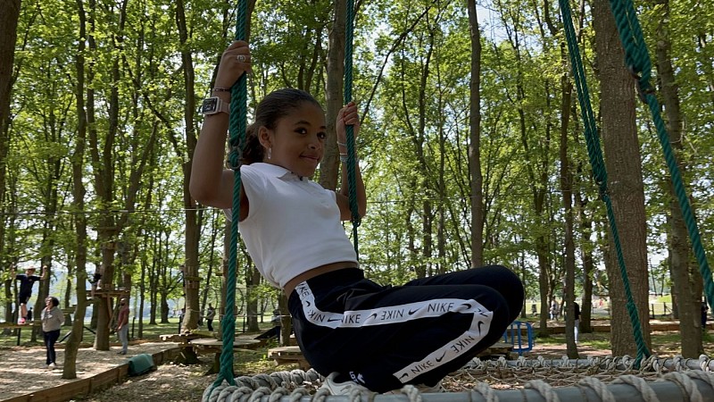 Parcours dans les arbres (accrobranche)