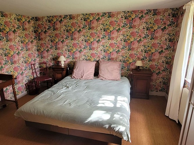 La Cour Vauclin - Hotot-en-Auge - La Chambre rose
