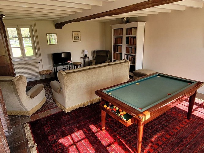 La Cour Vauclin - Hotot-en-Auge - Le grand salon