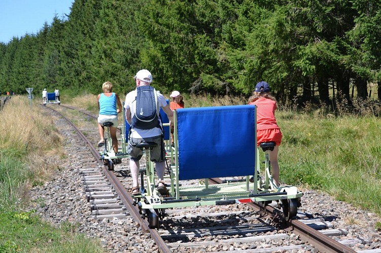 Eine Fahrradtour auf Schienen