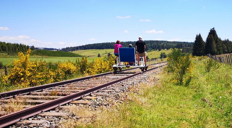 Eine Fahrradtour auf Schienen