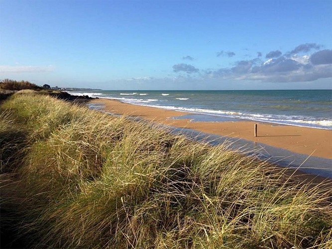 Plage de Bernières sur Mer crédit François Dupont