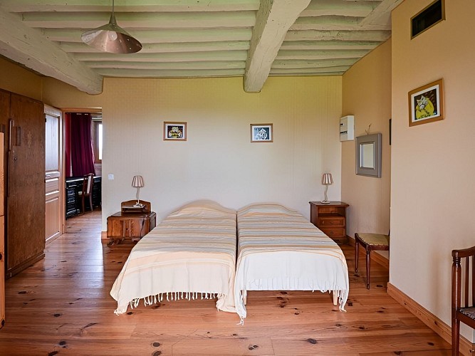 Les Tourelles - Hotot-en-Auge - Chambre Lits 1 personne