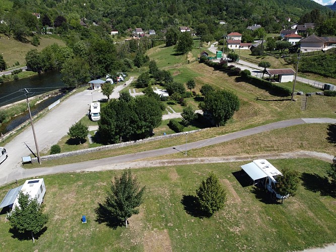 Aire de stationnement camping-car
