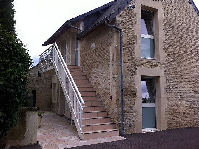 Hôtel de la Gare à Mézidon-Canon Escalier